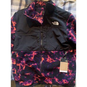 The North Face Printed Denali 2 Jacket Black Marble Fleece